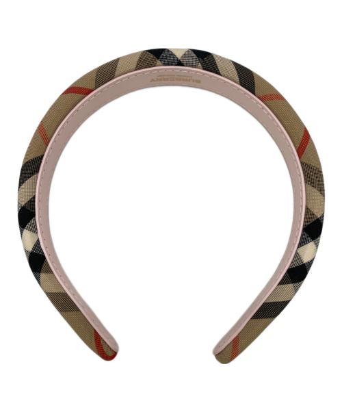 BURBERRY（バーバリー）BURBERRY (バーバリー) ノバチェックカチューシャ ベージュの古着・服飾アイテム