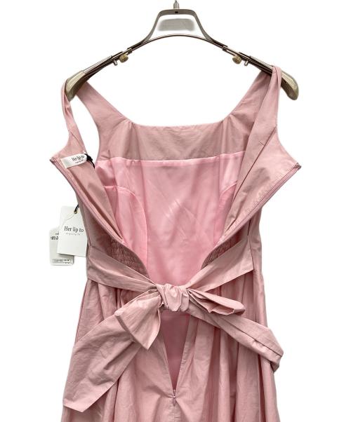 HER LIP TO（ハーリップトゥ）Her lip to (ハーリップトゥ) Catalina Back Ribbon Dress ピンク サイズ:Sの古着・服飾アイテム