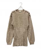 Rosarymoonロザリームーン）の古着「Melange Knit Tunic」｜ベージュ