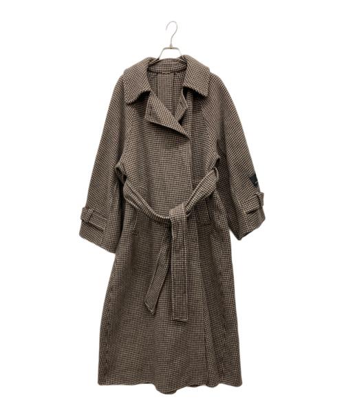 Snidel（スナイデル）Snidel (スナイデル) ステンカラーリバーコート ブラウンの古着・服飾アイテム