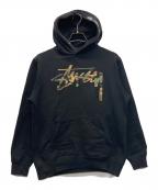 stussyステューシー）の古着「パーカー」｜ブラック