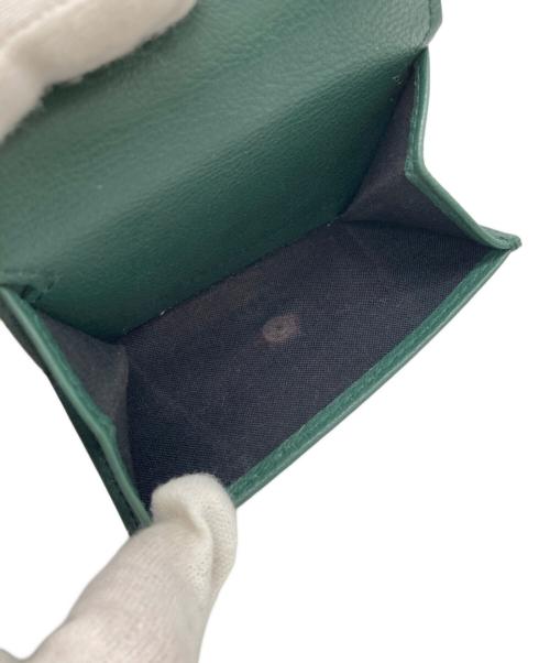 BALENCIAGA（バレンシアガ）BALENCIAGA (バレンシアガ) ペーパーミニウォレット グリーンの古着・服飾アイテム