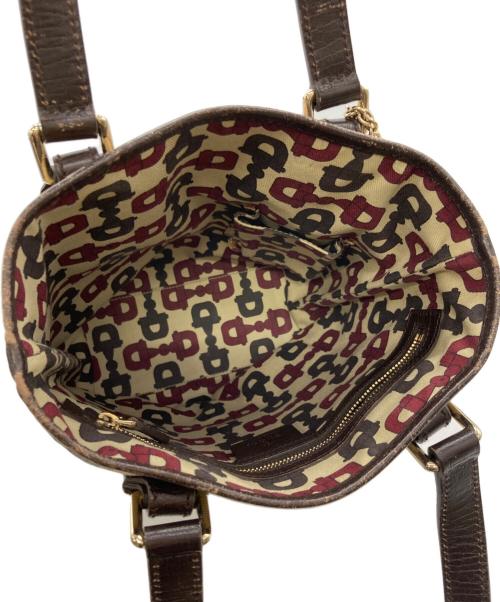 GUCCI（グッチ）GUCCI (グッチ) GGシェリーライントートバッグ ベージュの古着・服飾アイテム