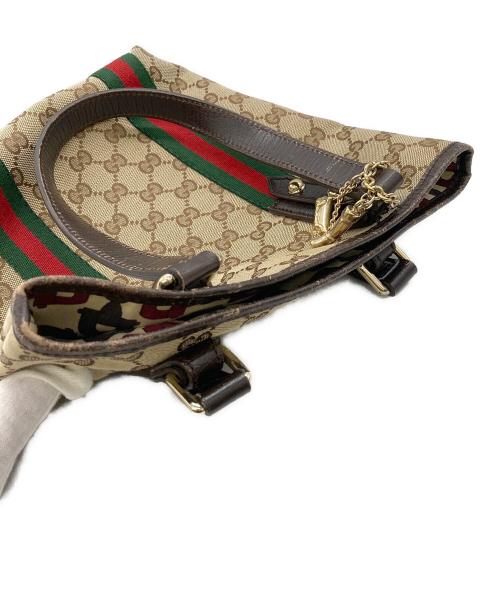 GUCCI（グッチ）GUCCI (グッチ) GGシェリーライントートバッグ ベージュの古着・服飾アイテム