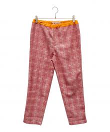 MARNI（マルニ）の古着「チェックパンツ」｜レッド