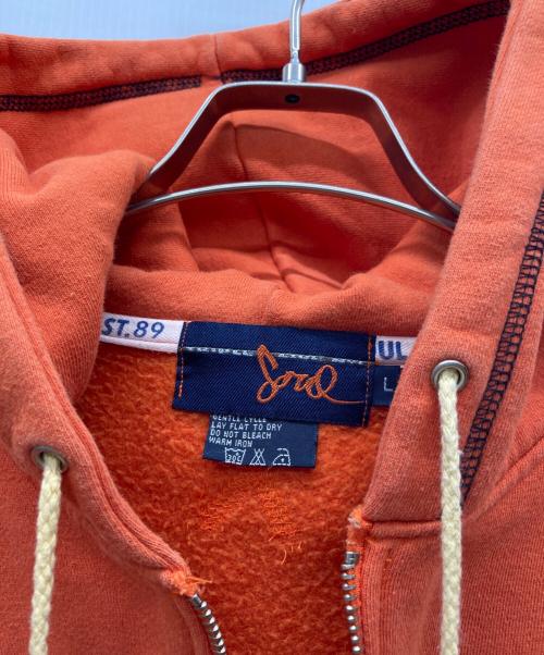 TRIPLE FIVE SOUL（トリプルファイブソウル）TRIPLE FIVE SOUL (トリプルファイブソウル) ジップパーカー オレンジ サイズ:Lの古着・服飾アイテム