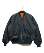 ALPHAアルファ）の古着「MA-1ジャケット」｜ブラック