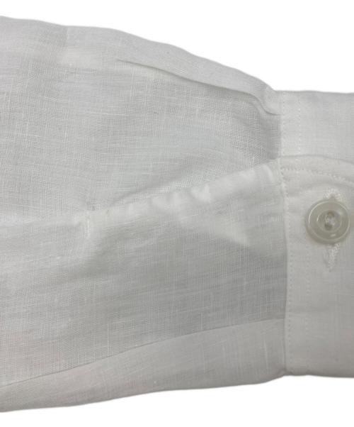 DANTON（ダントン）DANTON (ダントン) バンドカラーリネンシャツ ホワイト サイズ:38の古着・服飾アイテム