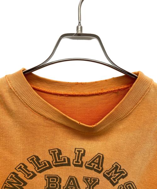 Champion product（チャンピオン プロダクト）Champion product (チャンピオン プロダクト) 染込みプリントスウェット オレンジ サイズ:38の古着・服飾アイテム