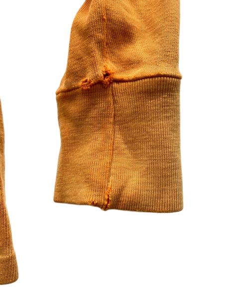 Champion product（チャンピオン プロダクト）Champion product (チャンピオン プロダクト) 染込みプリントスウェット オレンジ サイズ:38の古着・服飾アイテム