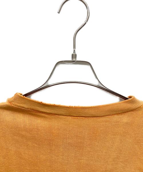Champion product（チャンピオン プロダクト）Champion product (チャンピオン プロダクト) 染込みプリントスウェット オレンジ サイズ:38の古着・服飾アイテム