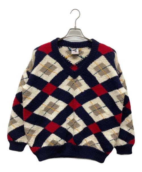 BONZO（ボンゾ）BONZO (ボンゾ) アーガイルVネックニット ネイビー サイズ:不明の古着・服飾アイテム