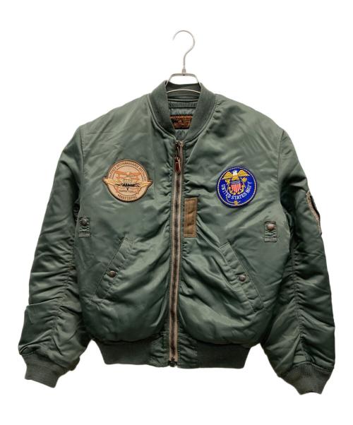CAB CLOTHING（キャブ クロージング）CAB CLOTHING (キャブ クロージング) MA-1ジャケット カーキ サイズ:X-LARGEの古着・服飾アイテム