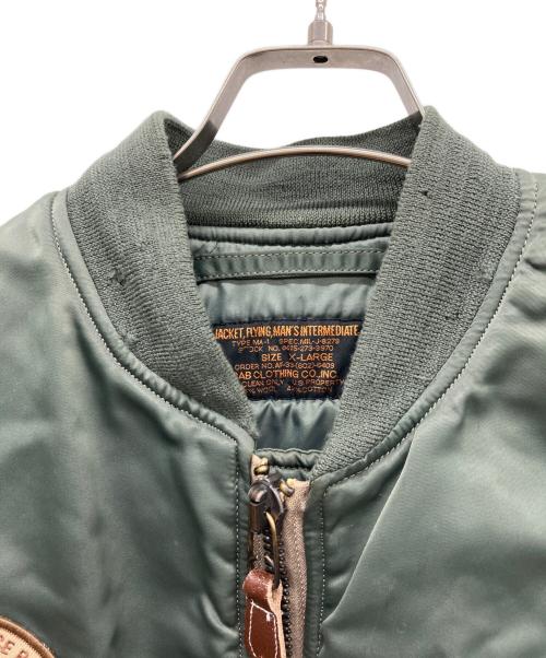 CAB CLOTHING（キャブ クロージング）CAB CLOTHING (キャブ クロージング) MA-1ジャケット カーキ サイズ:X-LARGEの古着・服飾アイテム