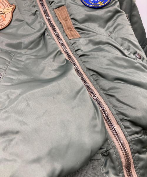 CAB CLOTHING（キャブ クロージング）CAB CLOTHING (キャブ クロージング) MA-1ジャケット カーキ サイズ:X-LARGEの古着・服飾アイテム