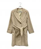 MaxMaraマックスマーラ）の古着「アンゴラ混コート」｜ベージュ