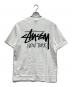 stussy (ステューシー) プリントTシャツ NEW YORK ホワイト サイズ:M：6000円