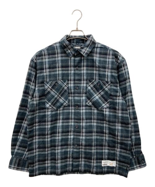 NEIGHBORHOOD（ネイバーフッド）NEIGHBORHOOD (ネイバーフッド) CLAN TARTAN CHECK SHIRT LS ネイビー サイズ:MEDIUM-REGULARの古着・服飾アイテム