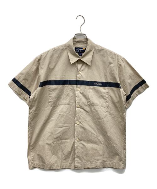 stussy（ステューシー）stussy (ステューシー) 半袖シャツ ベージュ サイズ:MEDIUMの古着・服飾アイテム