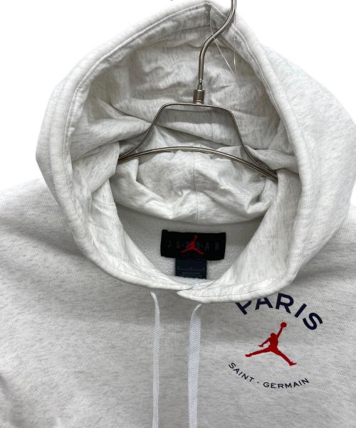 JORDAN（ジョーダン）JORDAN (ジョーダン) PARIS SAINT-GERMAIN (パリサンジェルマン) 裏起毛パーカー グレー サイズ:Mの古着・服飾アイテム