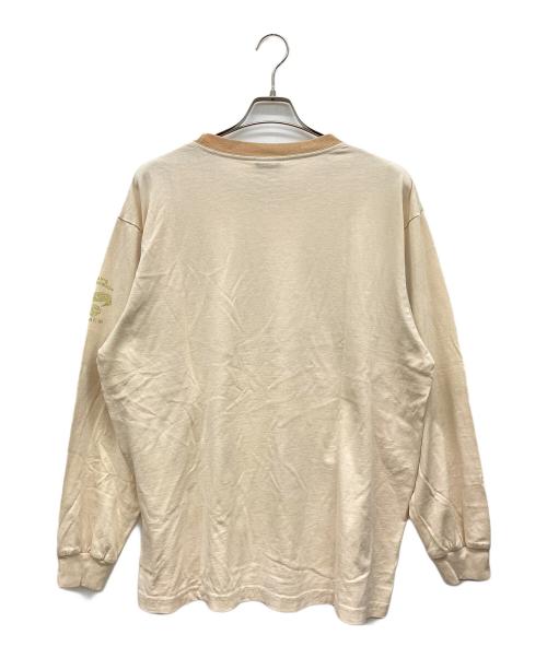 HARLEY-DAVIDSON（ハーレーダビッドソン）HARLEY-DAVIDSON (ハーレーダビッドソン) 長袖Tシャツ ベージュ サイズ:Lの古着・服飾アイテム
