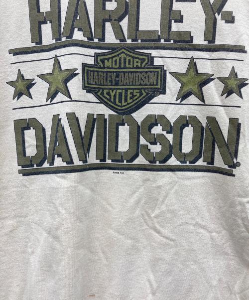 HARLEY-DAVIDSON（ハーレーダビッドソン）HARLEY-DAVIDSON (ハーレーダビッドソン) 長袖Tシャツ ベージュ サイズ:Lの古着・服飾アイテム