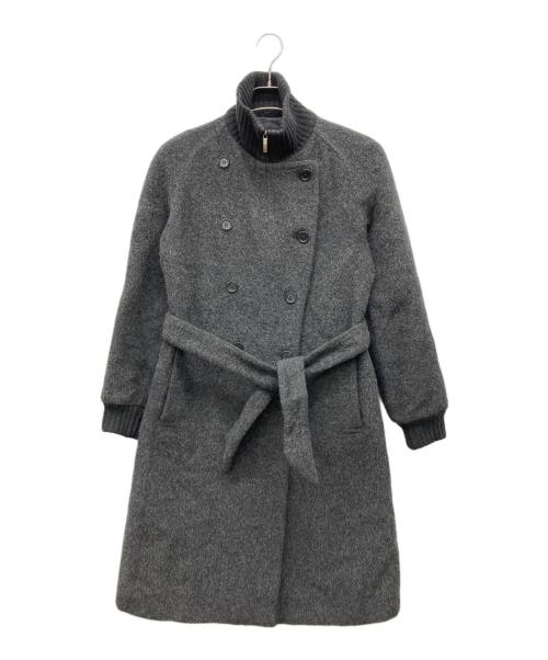 MaxMara（マックスマーラ）MaxMara (マックスマーラ) アルパカMIXコート グレー サイズ:J I 38の古着・服飾アイテム