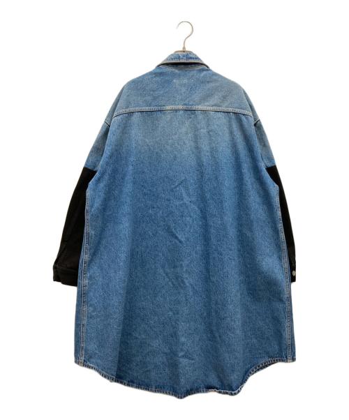 MM6 Maison Margiela（エムエムシックスメゾンマルジェラ）MM6 Maison Margiela (エムエムシックスメゾンマルジェラ) デニム切替ロングコート インディゴ サイズ:40 160/84Aの古着・服飾アイテム