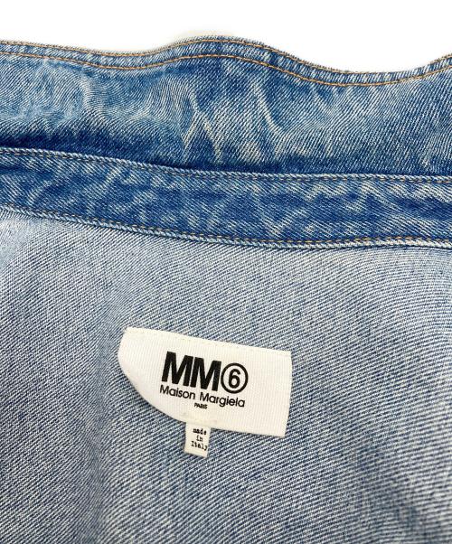 MM6 Maison Margiela（エムエムシックスメゾンマルジェラ）MM6 Maison Margiela (エムエムシックスメゾンマルジェラ) デニム切替ロングコート インディゴ サイズ:40 160/84Aの古着・服飾アイテム