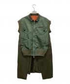 sacaiサカイ）の古着「Bomber Vest」｜カーキ