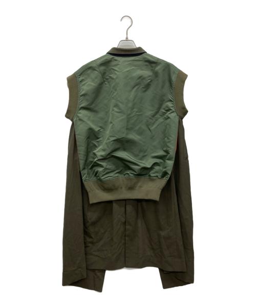 sacai（サカイ）sacai (サカイ) Bomber Vest カーキ サイズ:1の古着・服飾アイテム