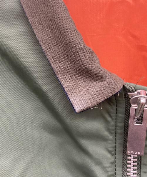 sacai（サカイ）sacai (サカイ) Bomber Vest カーキ サイズ:1の古着・服飾アイテム