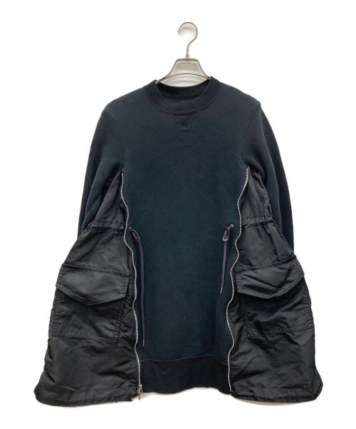 sacai（サカイ）sacai (サカイ) Sponge Sweat  MA-1 Dress ブラック サイズ:2の古着・服飾アイテム