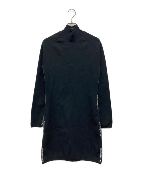 ALEXANDER WANG（アレキサンダー・ワン）ALEXANDER WANG (アレキサンダー・ワン) ストレッチニットワンピース ブラック サイズ:Lの古着・服飾アイテム