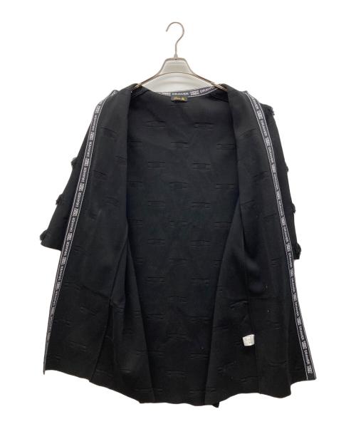 DRAWER（ドゥロワー）DRAWER (ドゥロワー) ミラノフリンジニットコート ブラック サイズ:なしの古着・服飾アイテム