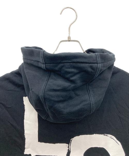 BURBERRY（バーバリー）BURBERRY (バーバリー) ラブプリント コットン フーデッドトップ ブラック サイズ:XLの古着・服飾アイテム