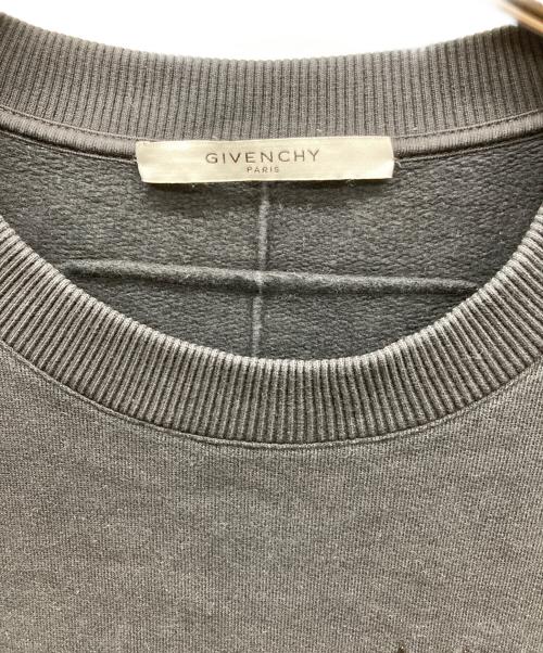 GIVENCHY（ジバンシィ）GIVENCHY (ジバンシィ) フラッグディテールスウェット ブラック サイズ:Mの古着・服飾アイテム