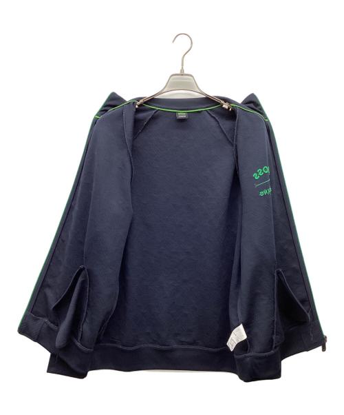 BOSS（ボス）BOSS (ボス) エンボスデザインジップジャケット ネイビー サイズ:Lの古着・服飾アイテム