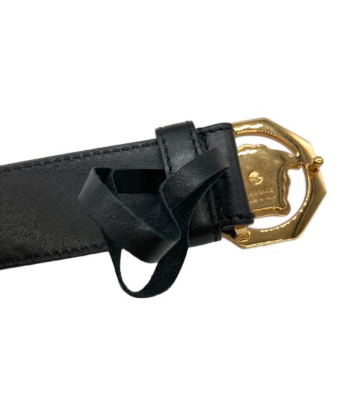 VERSACE（ヴェルサーチェ）VERSACE (ヴェルサーチェ) メデューサバックル付きベルト ブラック サイズ:90/36の古着・服飾アイテム