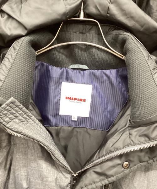 INSPIRE（インスパイア）INSPIRE (インスパイア) ダウンコート グレー サイズ:3Lの古着・服飾アイテム
