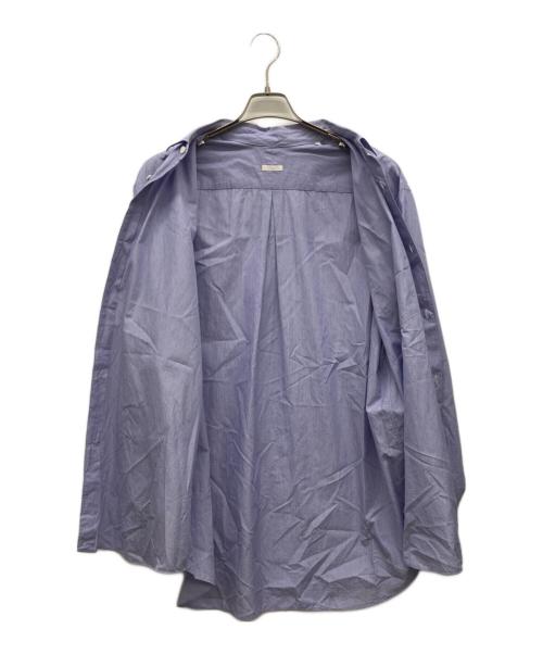 COMOLI（コモリ）COMOLI (コモリ) サックスストライプ長袖シャツ ネイビー サイズ:4の古着・服飾アイテム