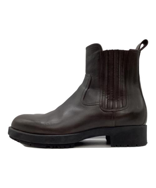 HERMES（エルメス）HERMES (エルメス) クロスレザーサイドゴアブーツ ブラウン サイズ:39の古着・服飾アイテム