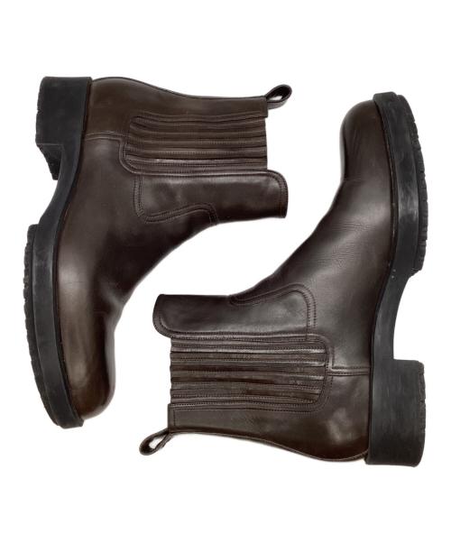 HERMES（エルメス）HERMES (エルメス) クロスレザーサイドゴアブーツ ブラウン サイズ:39の古着・服飾アイテム