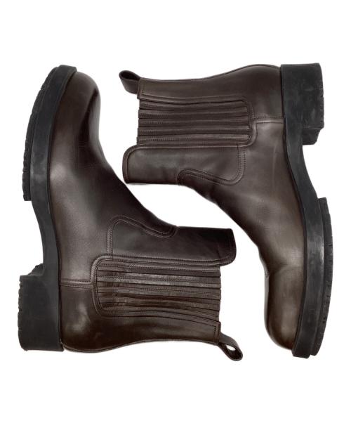 HERMES（エルメス）HERMES (エルメス) クロスレザーサイドゴアブーツ ブラウン サイズ:39の古着・服飾アイテム