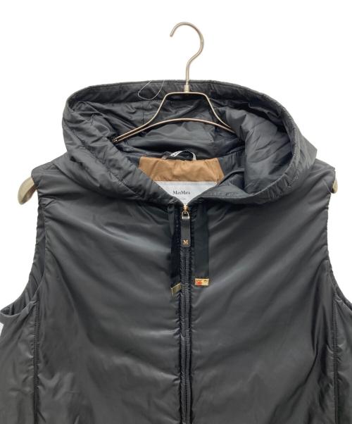 MaxMara（マックスマーラ）MaxMara (マックスマーラ) キャメリュクスロングベスト ブラック サイズ:J 42の古着・服飾アイテム