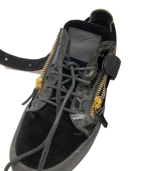 GIUSEPPE ZANOTTI（ジュゼッペザノッティ）GIUSEPPE ZANOTTI (ジュゼッペザノッティ) ローカットスニーカー ブラック サイズ:40の古着・服飾アイテム