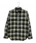 RRL（ダブルアールエル）の古着「エルボーパッチウールチェックネルシャツ」｜グリーン
