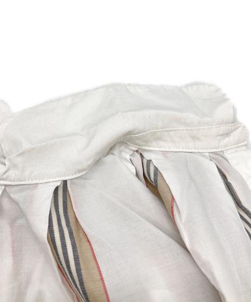 BURBERRY（バーバリー）BURBERRY (バーバリー) ストライプショートスリーブシャツ ベージュ サイズ:4Y 104cmの古着・服飾アイテム