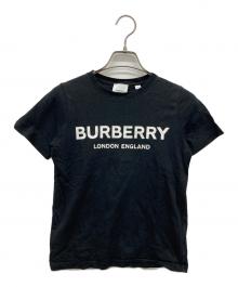BURBERRY（バーバリー）の古着「ロゴクルーネックTシャツ」｜ブラック