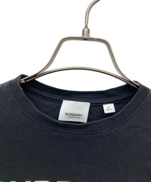 BURBERRY（バーバリー）BURBERRY (バーバリー) ロゴクルーネックTシャツ ブラック サイズ:8T 128cmの古着・服飾アイテム